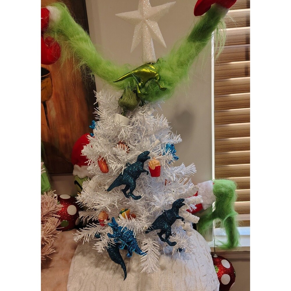Artificial Topiary Christmas Trees mini set 1-2' Cindy & Grinch, Thing 1,2, & 3 - Picture 4 of 9